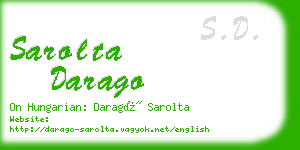 sarolta darago business card